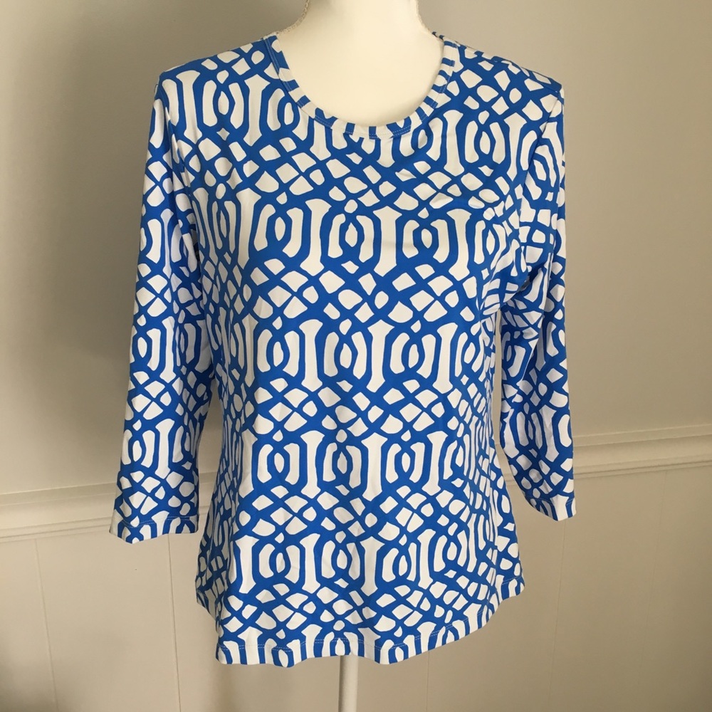 J McLaughlin Catalina Cloth Signature Top Size L